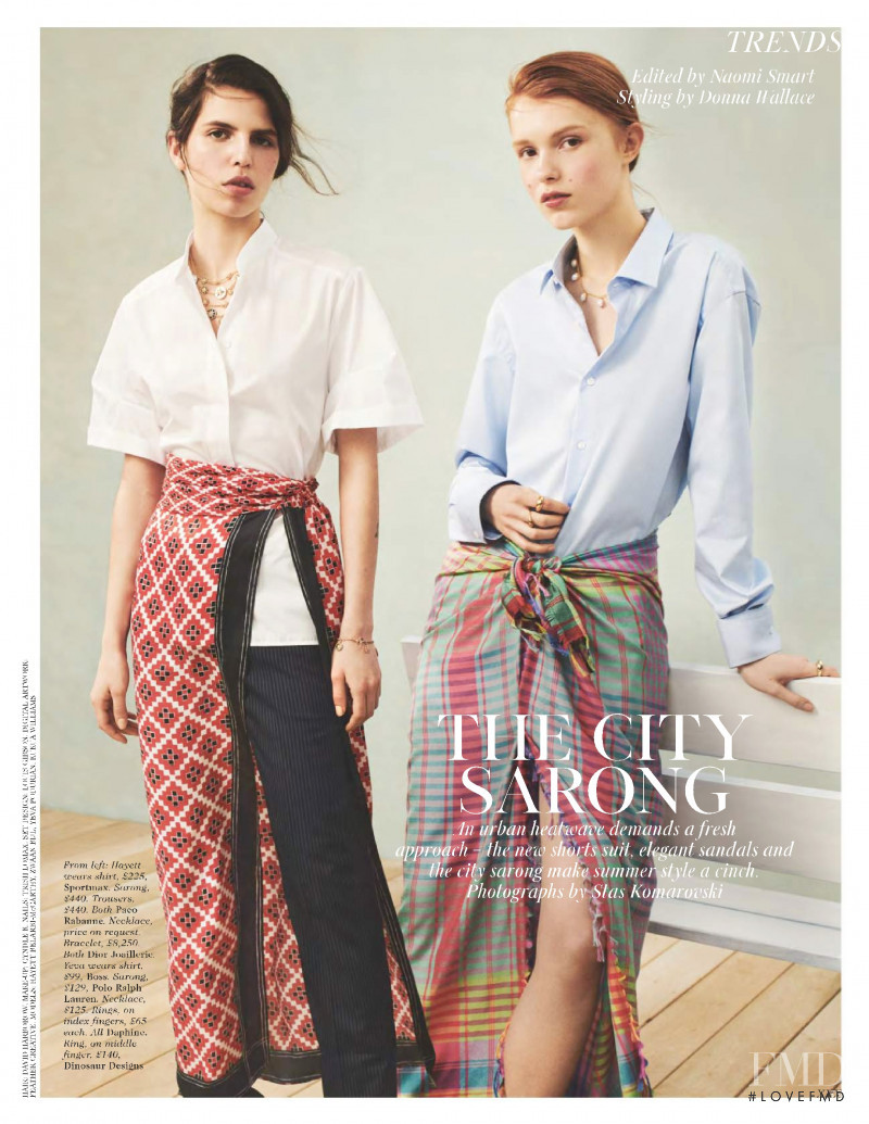 Hayett McCarthy featured in The City Sarong, June 2018