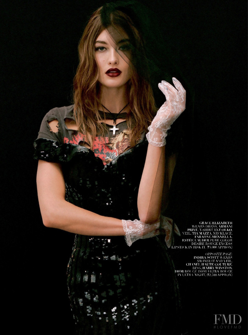 Grace Elizabeth featured in Portrait of a Bride, May 2019