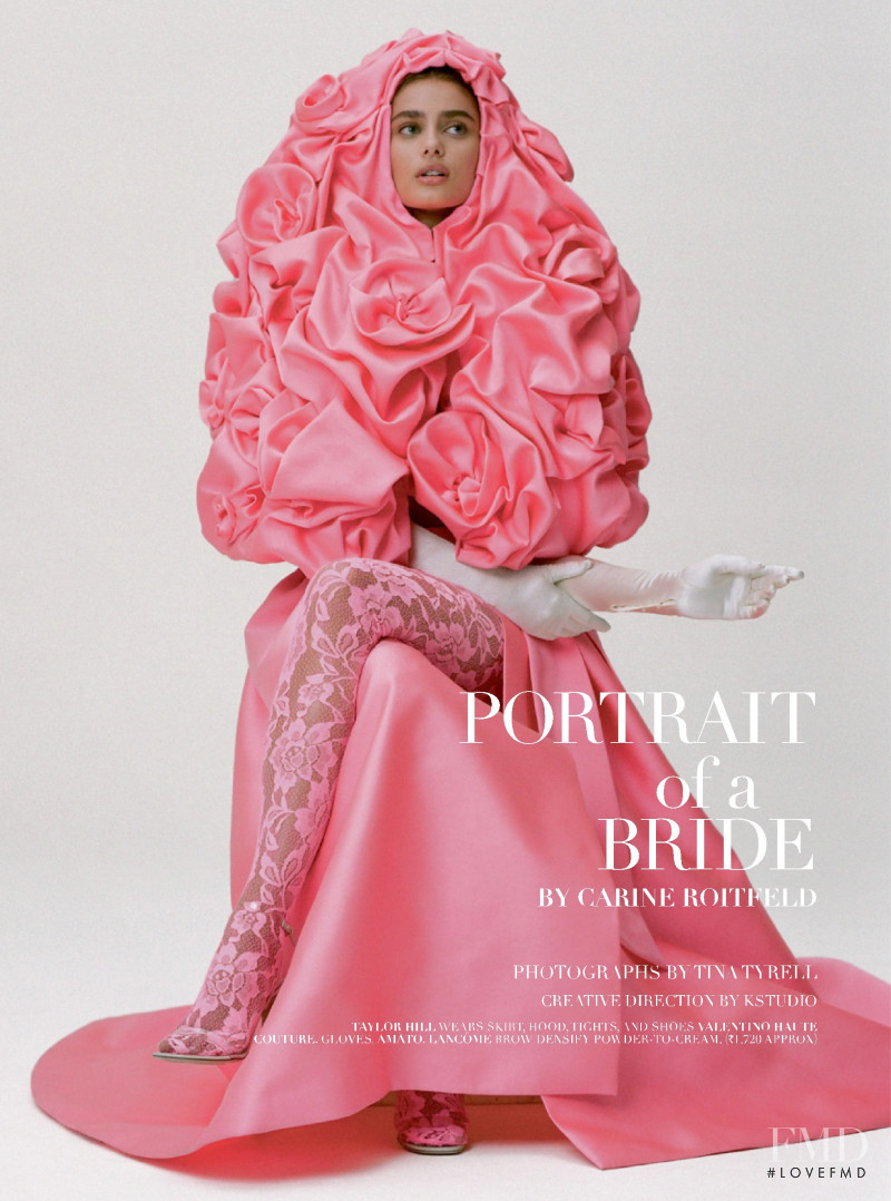 Taylor Hill featured in Portrait of a Bride, May 2019