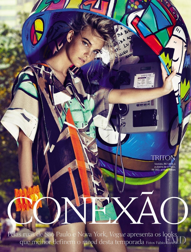 Caroline Trentini featured in Conexao Fashion, September 2012