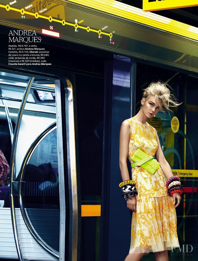 Caroline Trentini featured in Conexao Fashion, September 2012