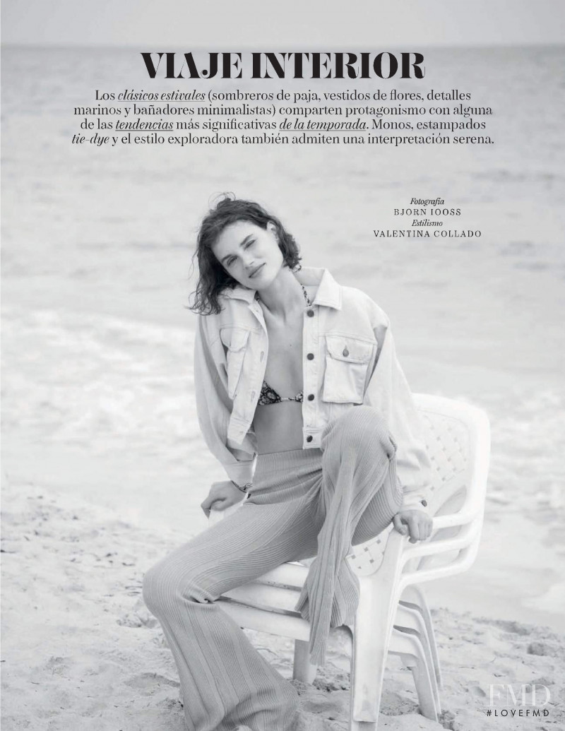 Giedre Dukauskaite featured in Viaje Interior, July 2019