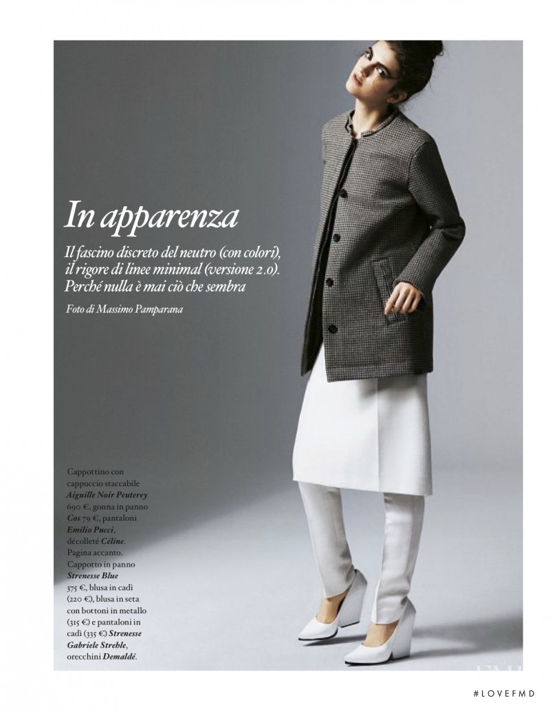 Vanusa Savaris featured in In Apparenza, September 2012