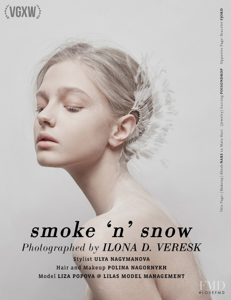 Liza Popova featured in Snoke \'n\' snow, December 2017