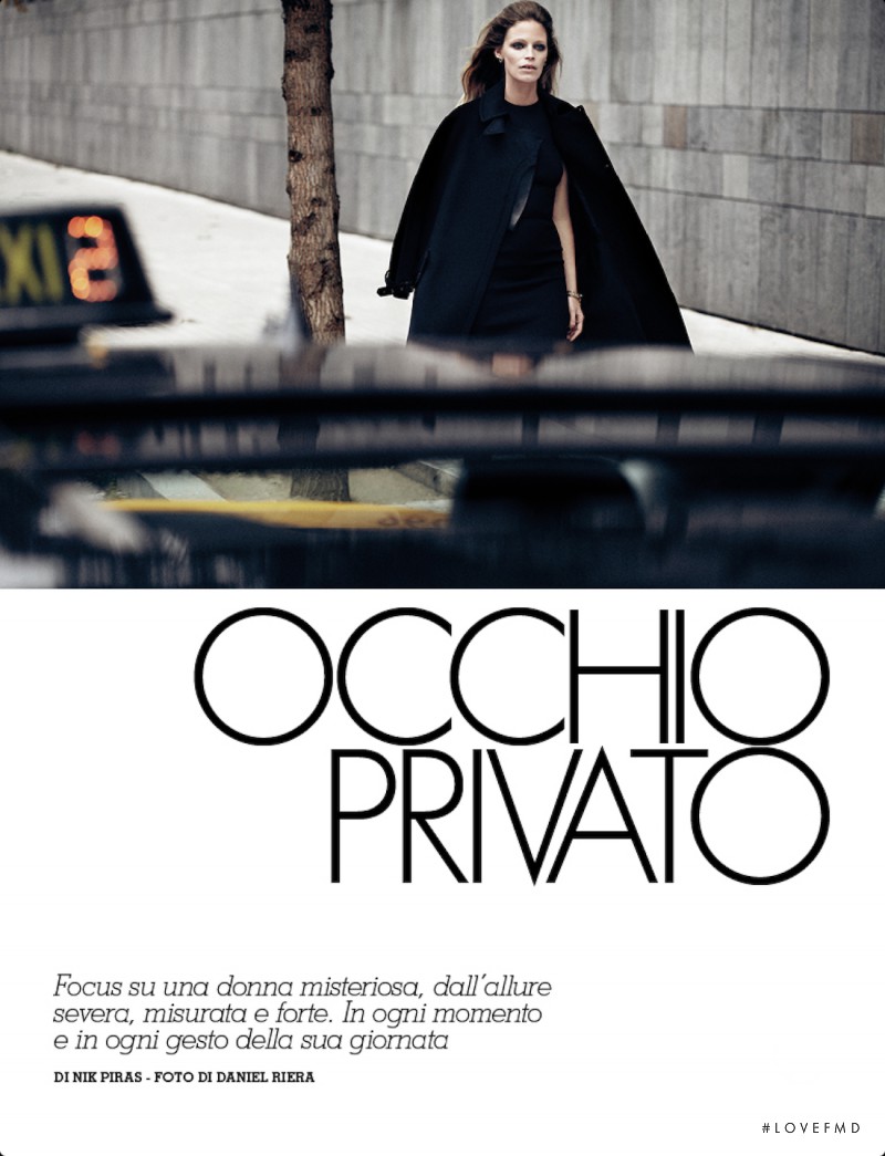 Tanga Moreau featured in Occhio Privato, October 2012