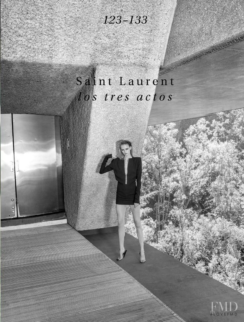Elza Luijendijk Matiz featured in Saint Laurent: los tres actos, September 2017