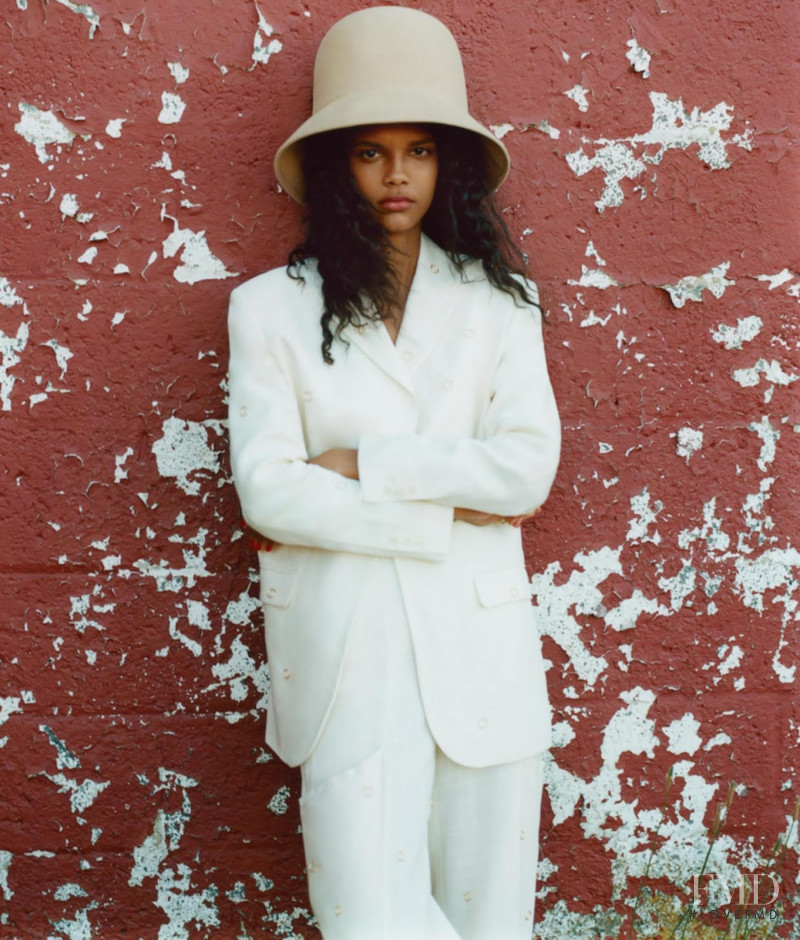 Natalia Montero featured in Neutral Suiting, July 2019