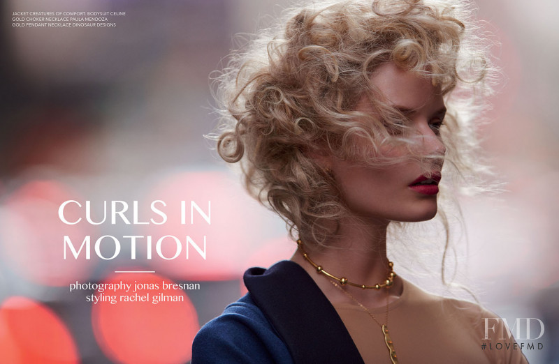 Alena Blohm featured in Curls In Motion, December 2015