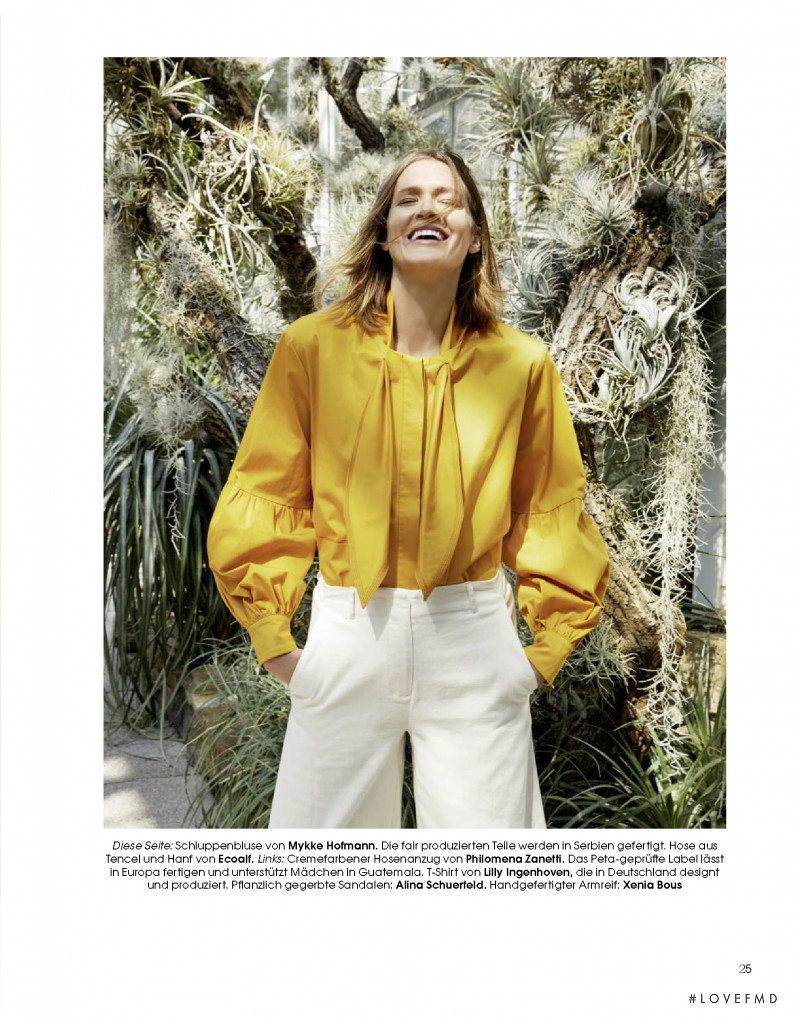 Denni Parkinson featured in Fashion for Future, August 2019