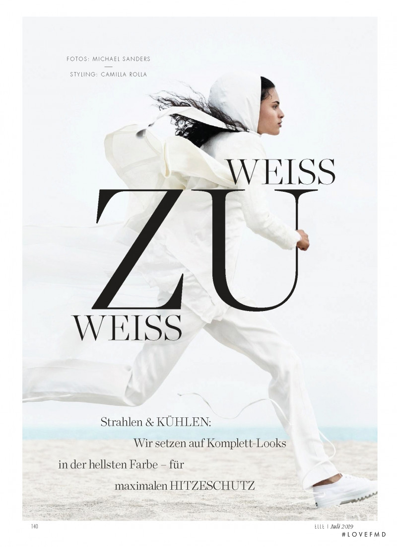 Aira Ferreira featured in Weiss zu Weiss, July 2019