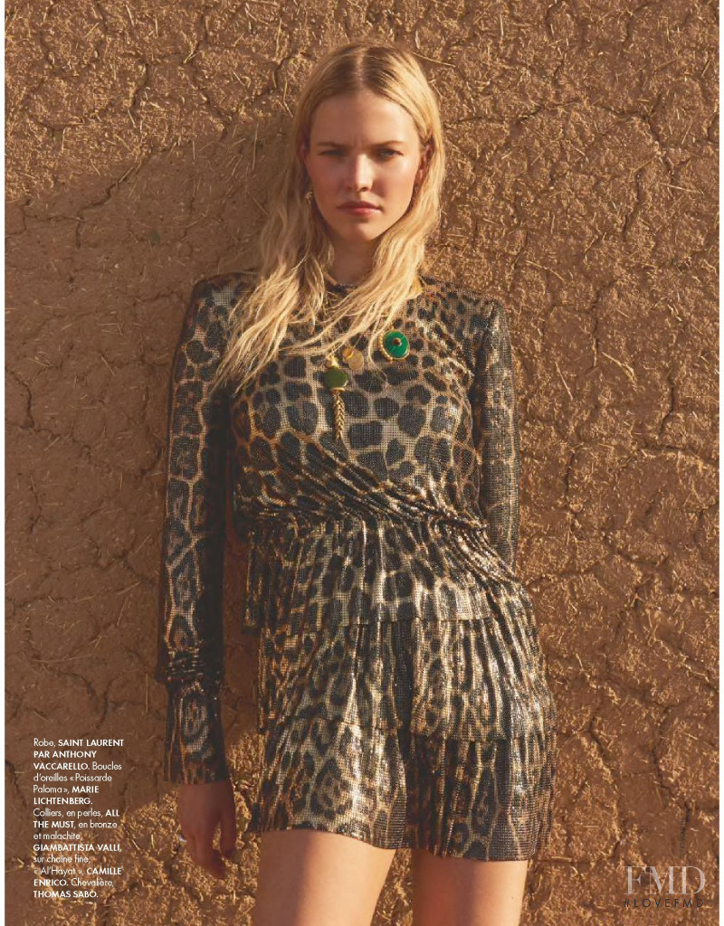Sasha Luss featured in Mode Trotteuse, July 2019