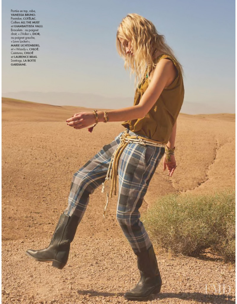 Sasha Luss featured in Mode Trotteuse, July 2019