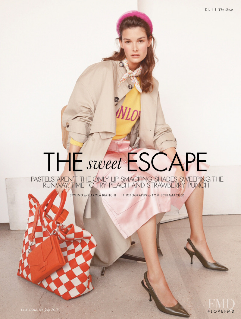 Ophélie Guillermand featured in The sweet Escape, July 2019