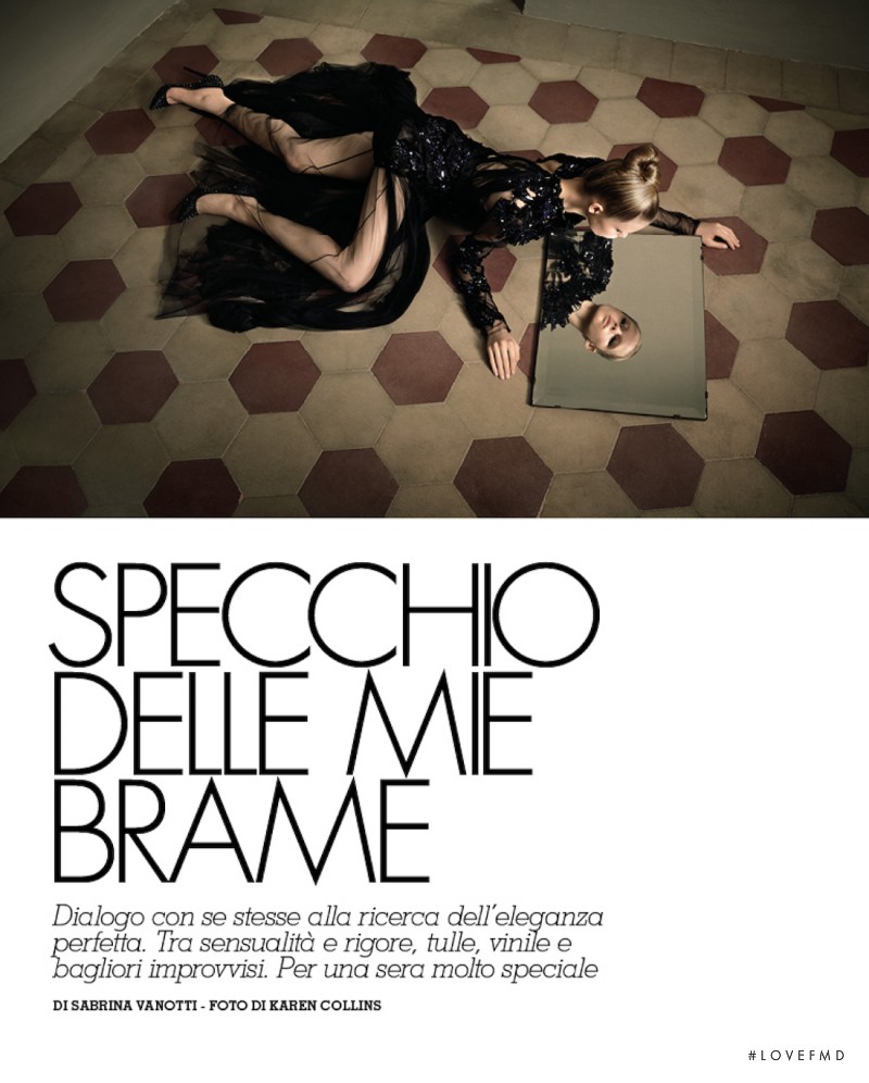 Morgane Warnier featured in Specchio Delle Mie Brame, October 2012