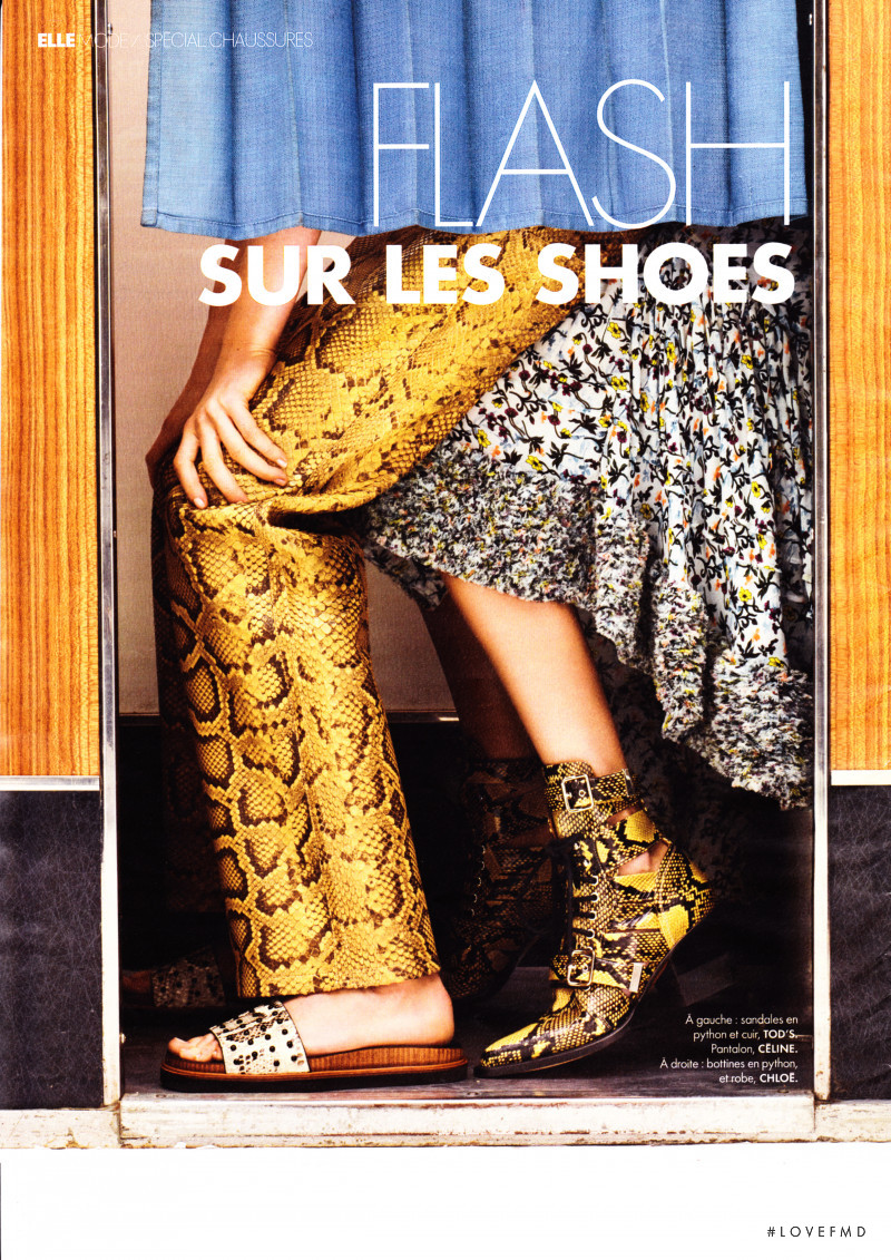 Celine Bethmann featured in Flash Sur Les Shoes, April 2018