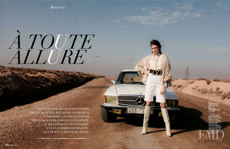 Celine Bethmann featured in À Toute Allure, February 2019