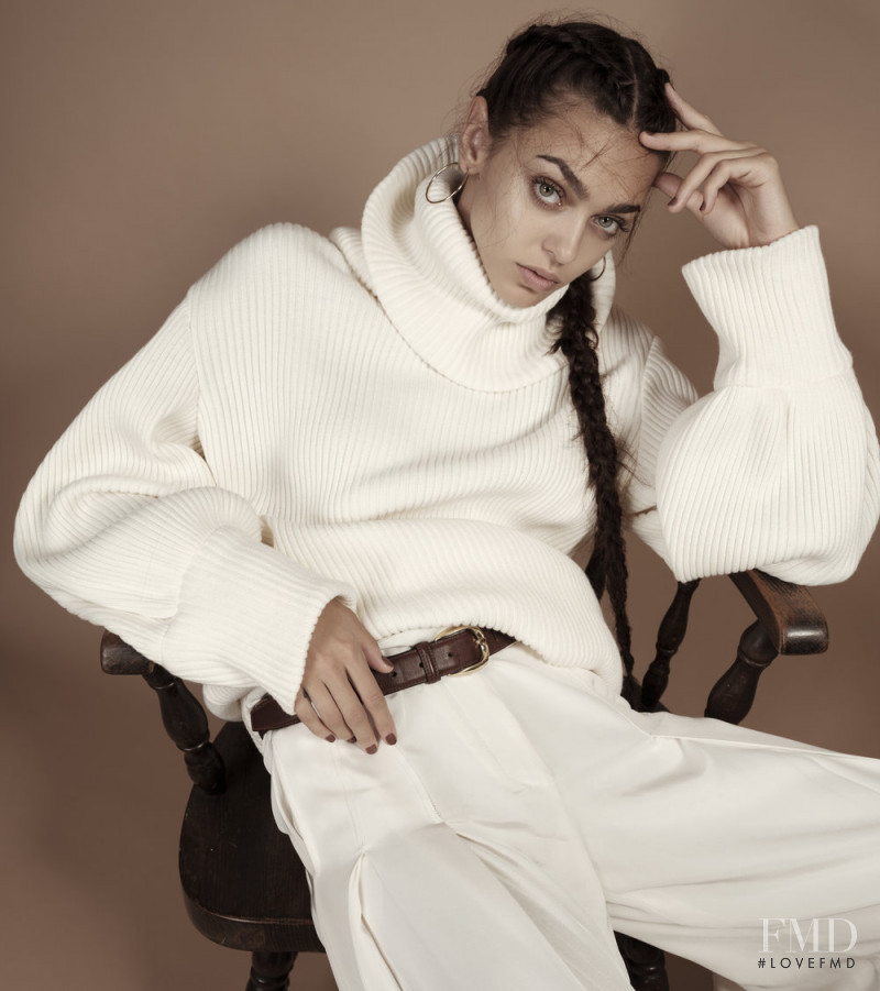 Zhenya Katava featured in Colors for the Fall, October 2017