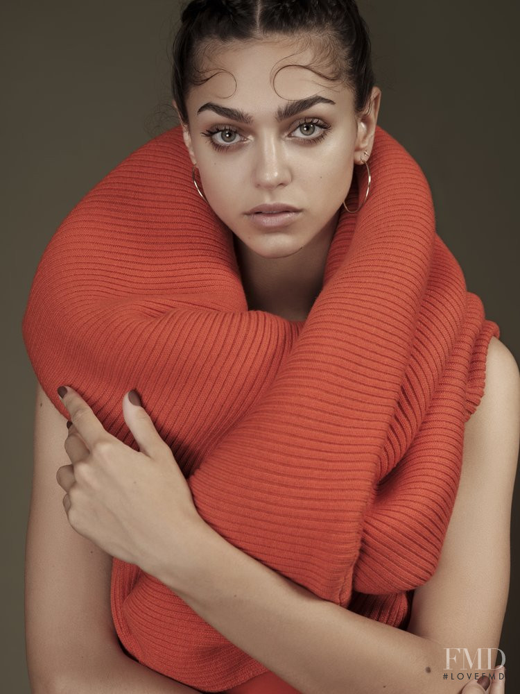 Zhenya Katava featured in Colors for the Fall, October 2017