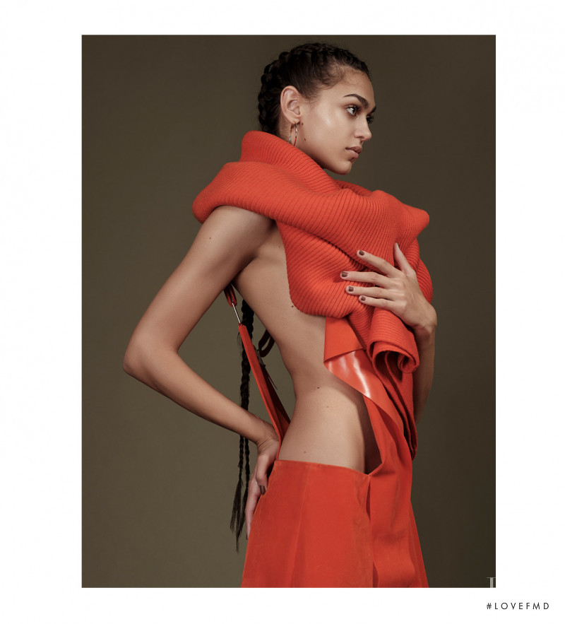 Zhenya Katava featured in Colors for the Fall, October 2017