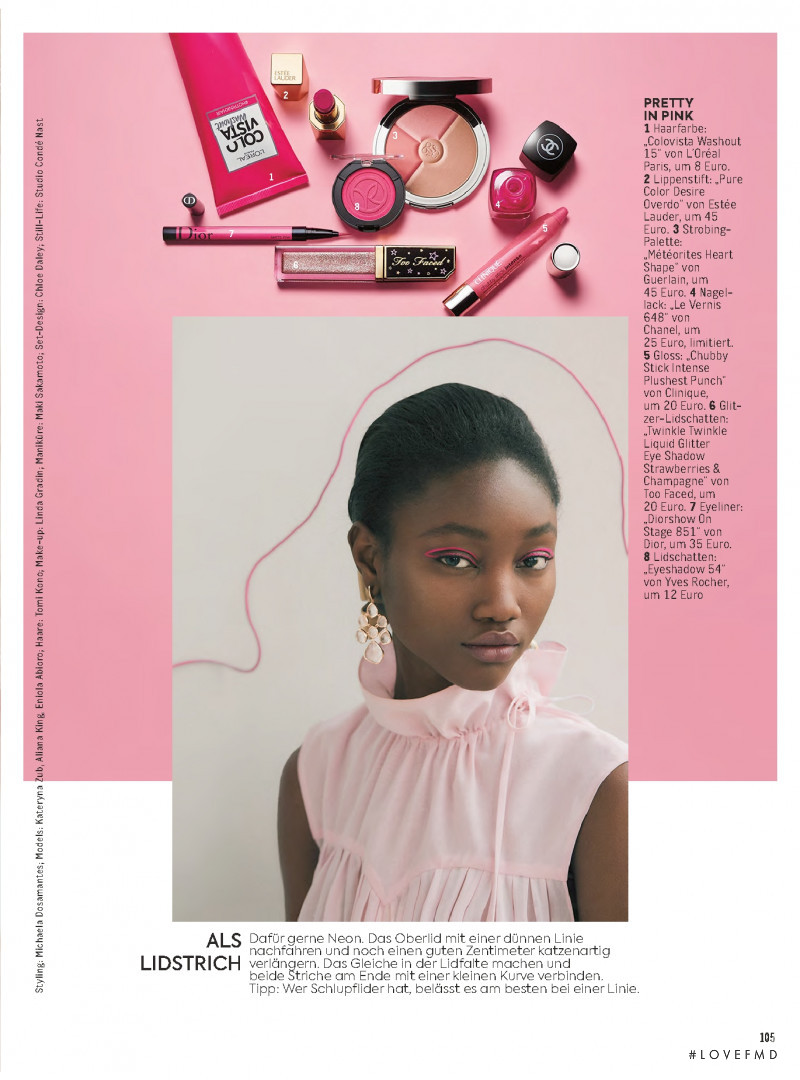 Eniola Abioro featured in Wunderfarbe Pink, August 2019