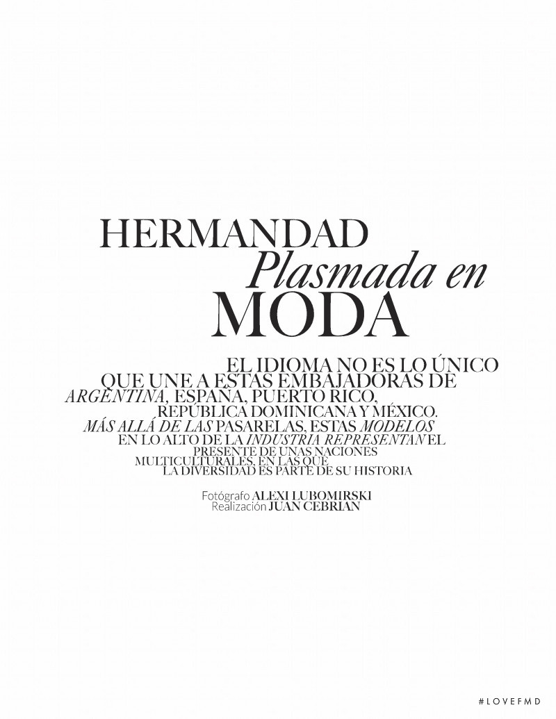 Hermandad Plasmada en Moda, August 2019