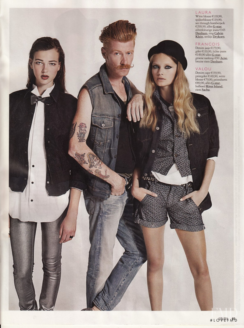 Valou Weemering featured in Denim Delight, October 2013