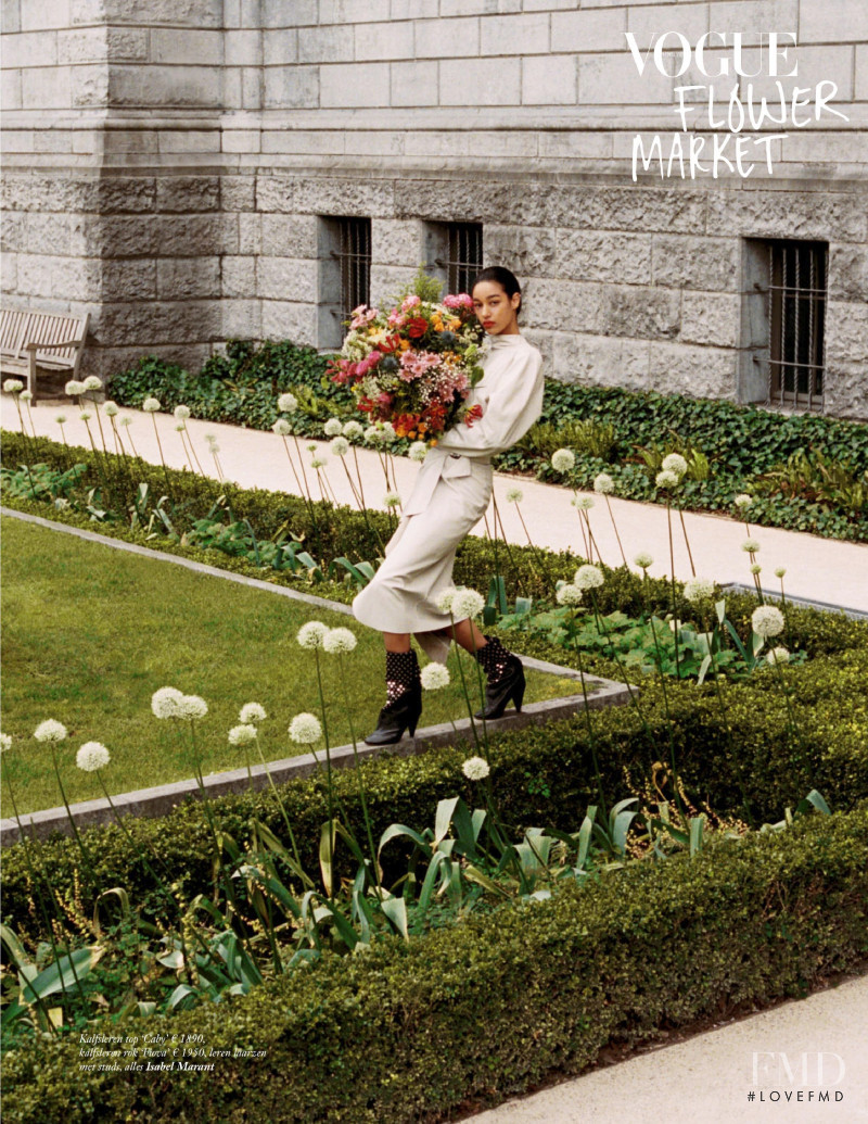Damaris Goddrie featured in Vogue Flower Market, September 2019