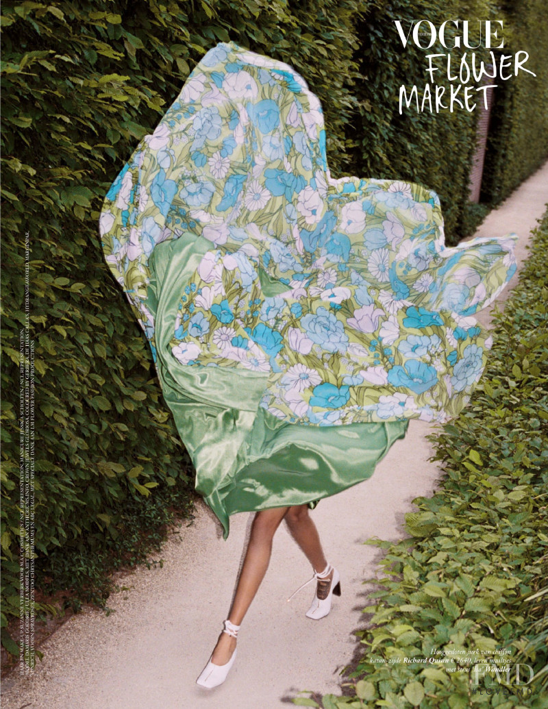 Damaris Goddrie featured in Vogue Flower Market, September 2019
