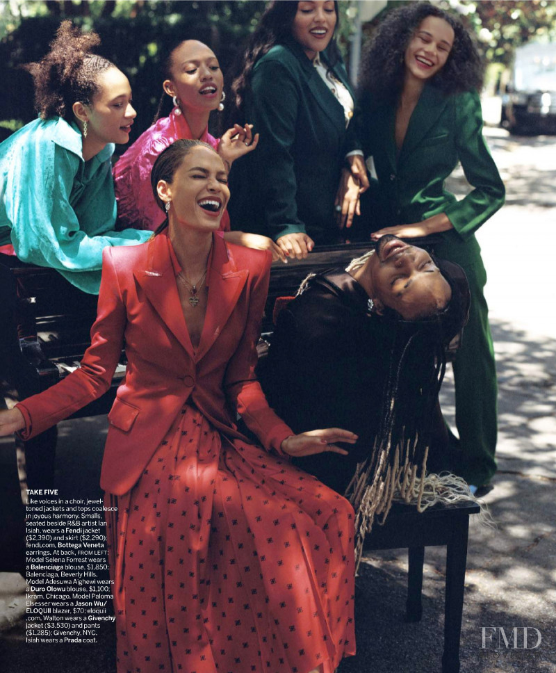 Joan Smalls featured in Easy Street, September 2019