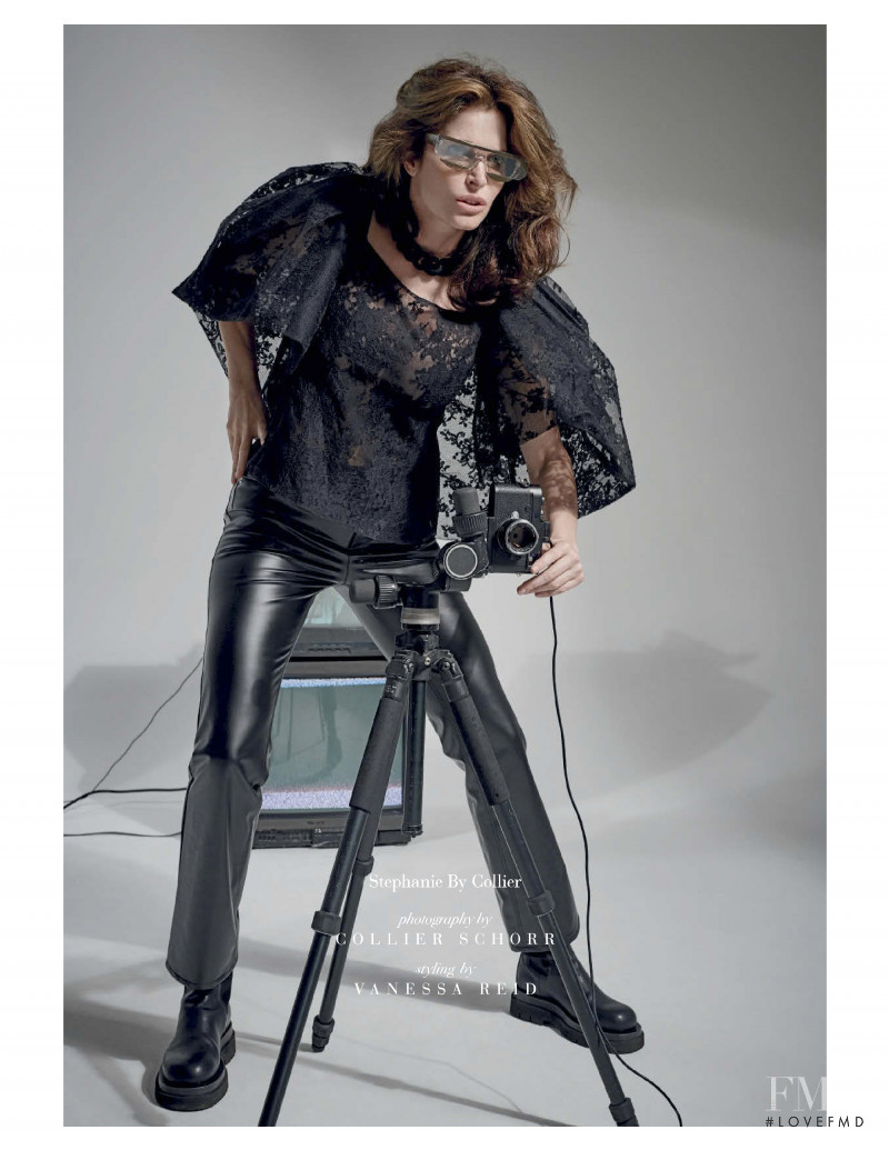 Stephanie Seymour featured in Stephanie By Collier, August 2019
