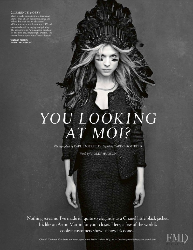 Clemence Poesy featured in You Looking At Moi, October 2012