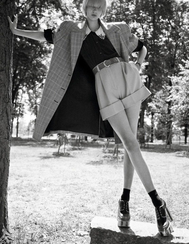 Bente Oort featured in Attitude, October 2019
