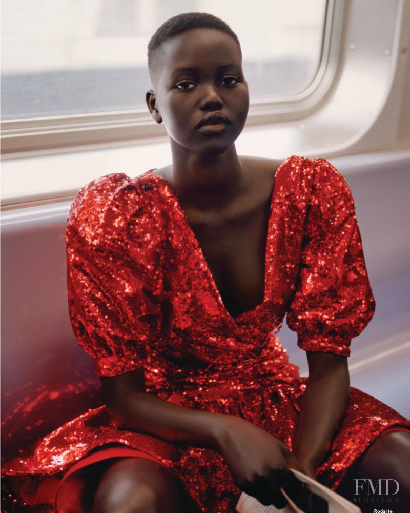 Adut Akech Bior featured in On Track, October 2019