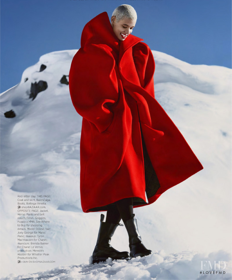 Janiece Dilone featured in The Best New Outerwear, October 2019