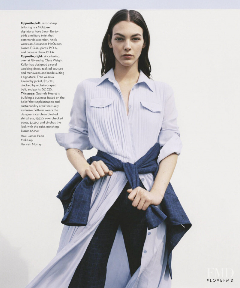 Vittoria Ceretti featured in Leading Lights, October 2019