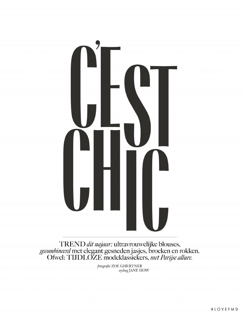 C\'Est Chic, October 2019