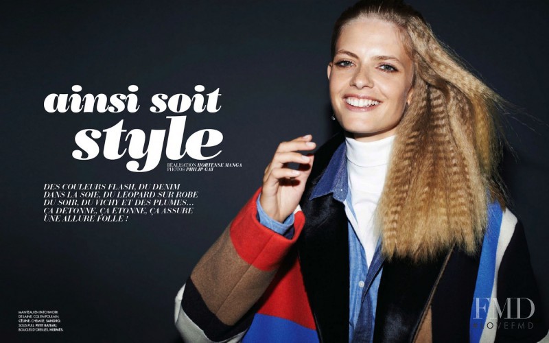 Julia Stegner featured in Ainsi Soit Style, October 2012