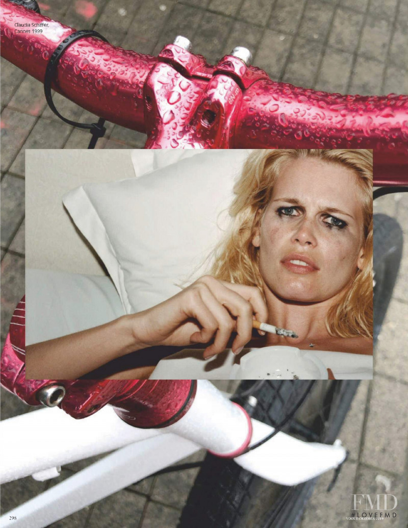 Claudia Schiffer featured in Wieso, October 2019