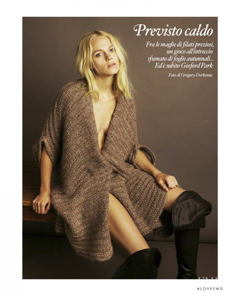 Claire Collins featured in Previsto Caldo, October 2012