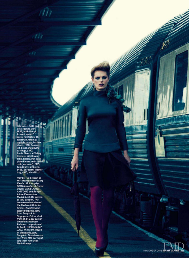 Leah de Wavrin featured in Orient Express, November 2012