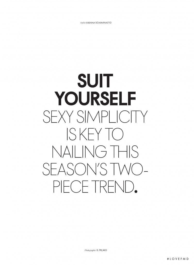 Suit Yourself, October 2019