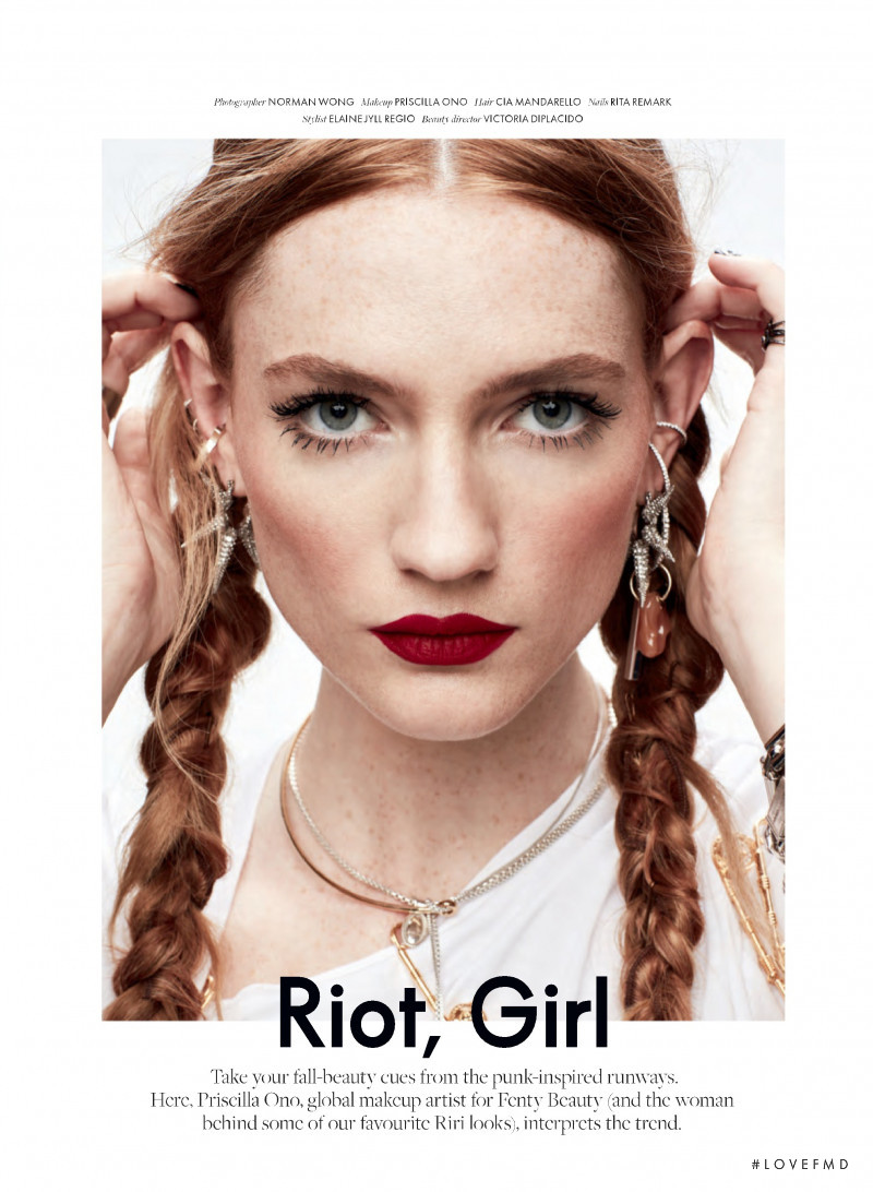 Kristin Zakala featured in Riot, Girl, October 2019