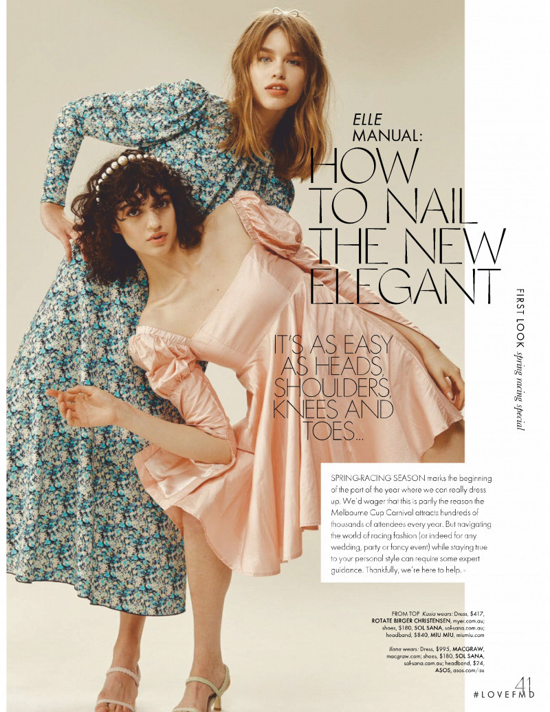 Ilana Davies featured in How to nail the new elegant, October 2019