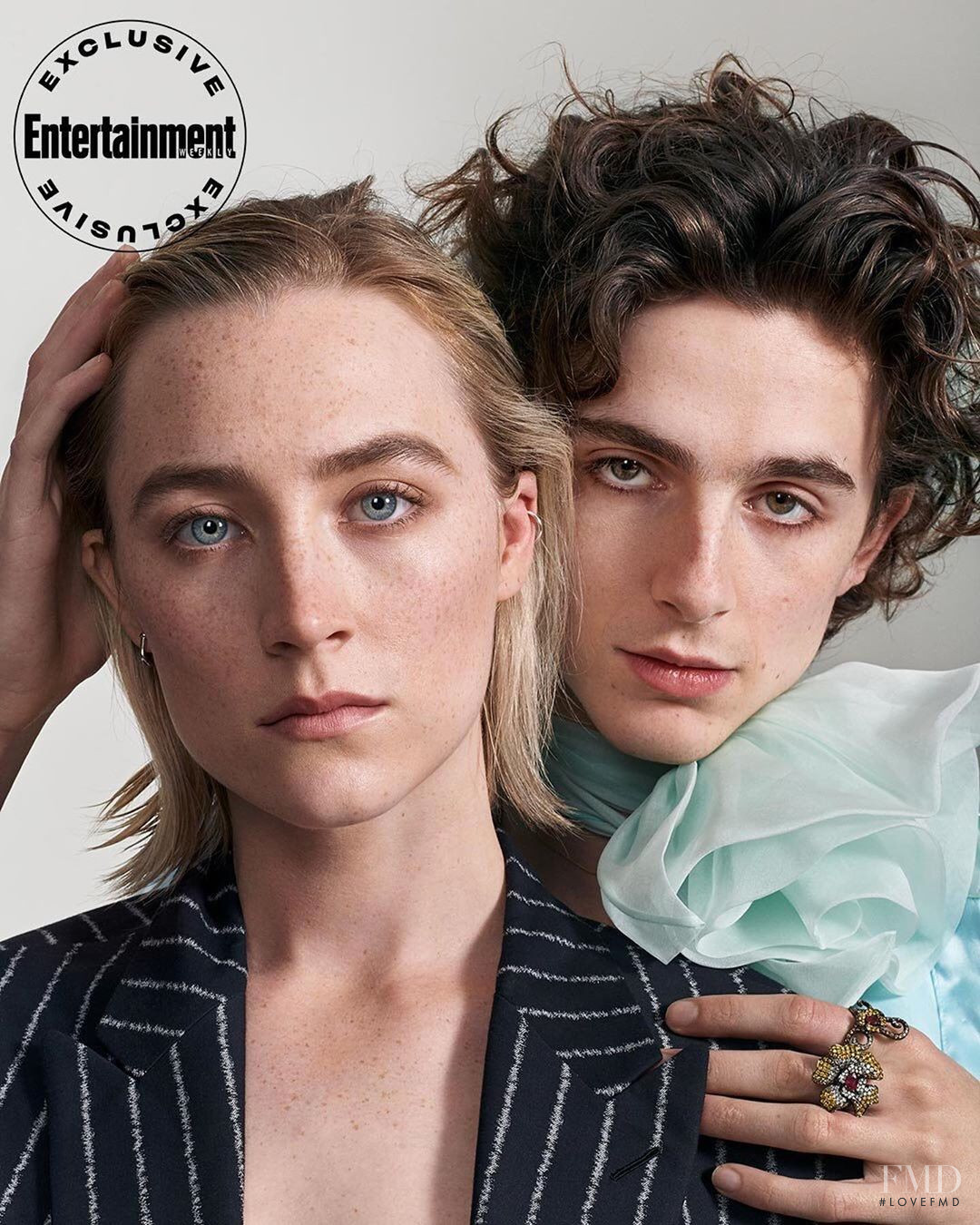 Saoirse Ronan And Timothee Chalamet In Entertainment Weekly With Id