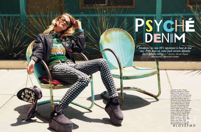 Jennifer Pugh featured in Psyche Denim, November 2012