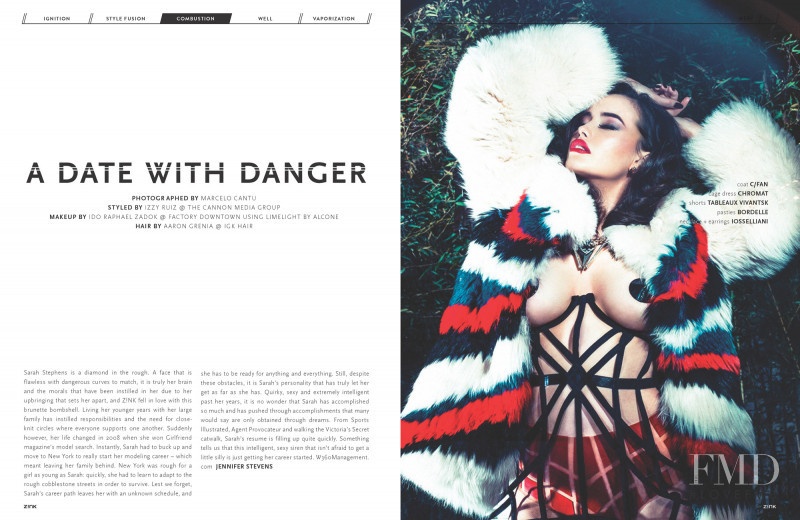 Sarah Stephens featured in A Date With Danger, February 2015