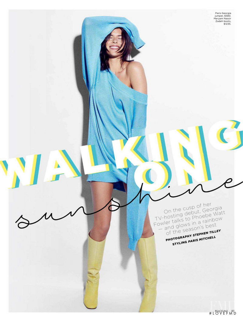 Georgia Fowler featured in Walking On, September 2018