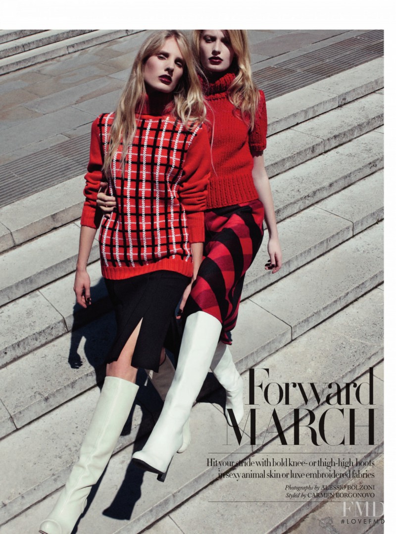 Nina Oud featured in Forward March, November 2012