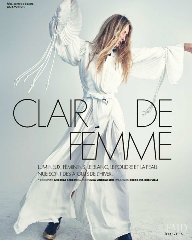 Georgina Grenville featured in Clair De Femme, December 2018