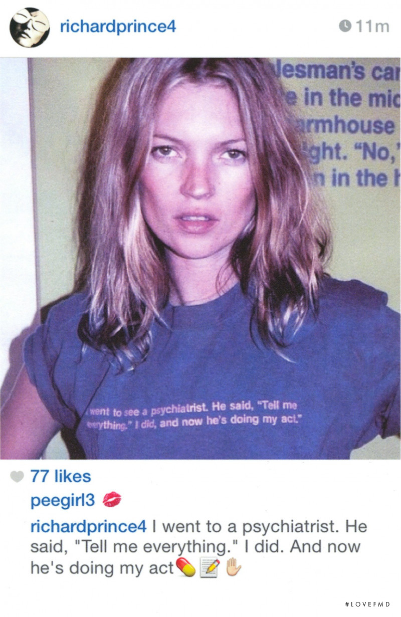 Kate Moss featured in Kate Moss by Richard Prince, November 2019